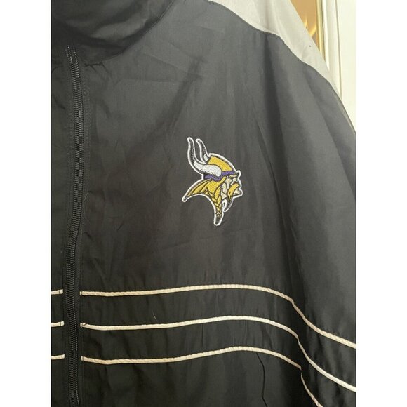 Reebok NFL Vikings Windbreaker XXL Men’s Jacket Purple Lightweight Team - Picture 3 of 7